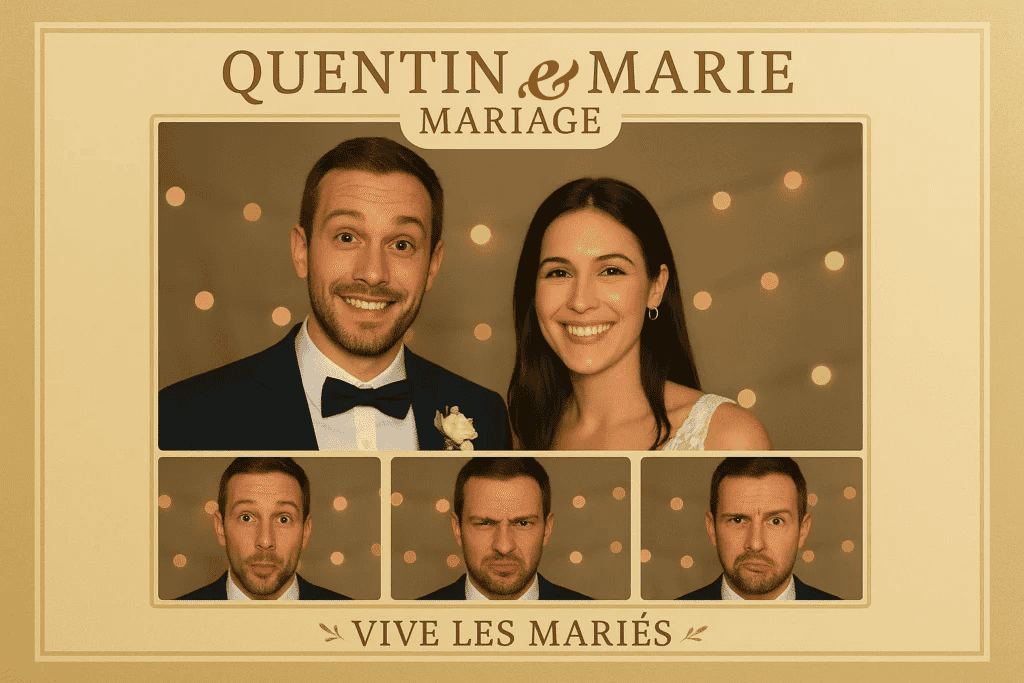cadre photo Multivues photobox PixMyEvent Mariage